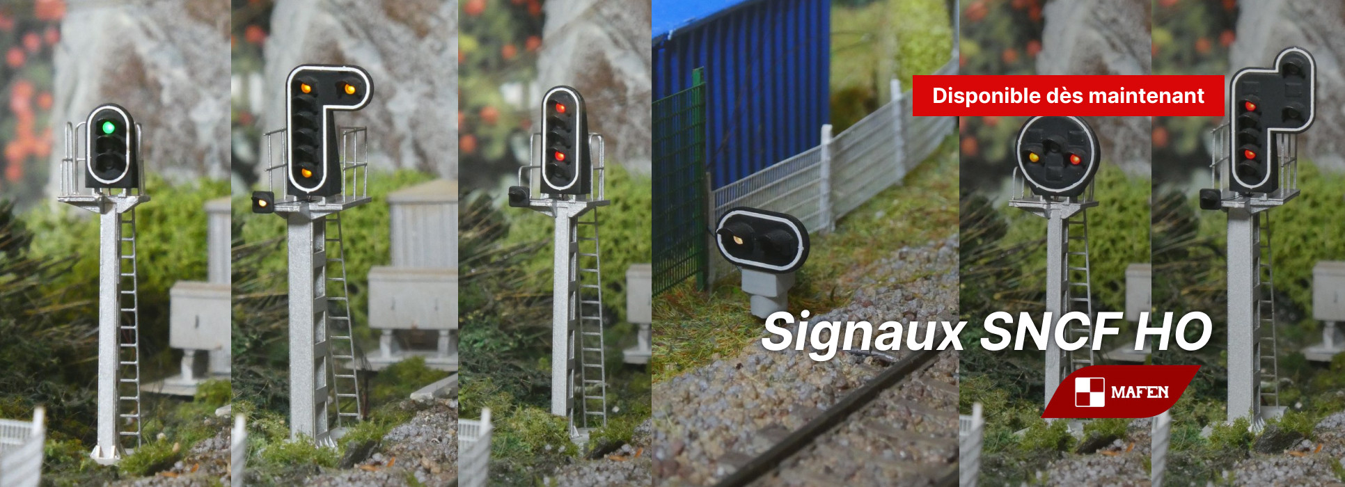 Signaux Lumineux SNCF HO Mafen